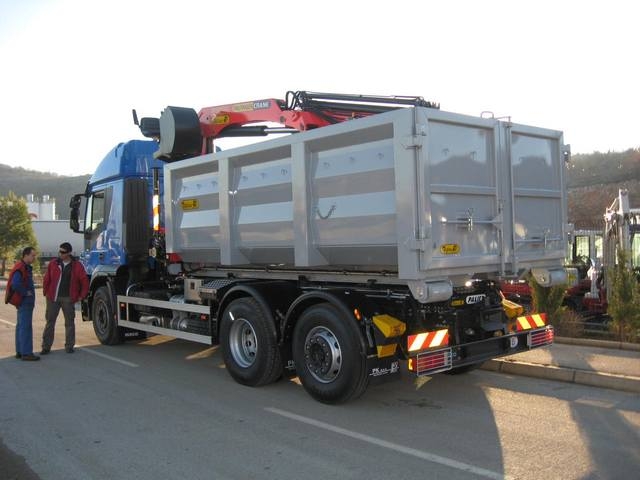 Palfinger Crane PK 15500 on Container and Container Hook Loader T 20 for Daus Truck – Micheli Tomić