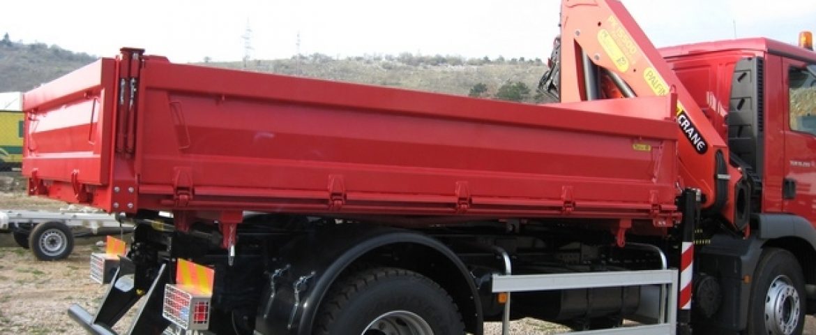 Palfinger Crane PK 15500 and Three-way Tipper TSK 115A for Man Psc – Nekretnine Trogir