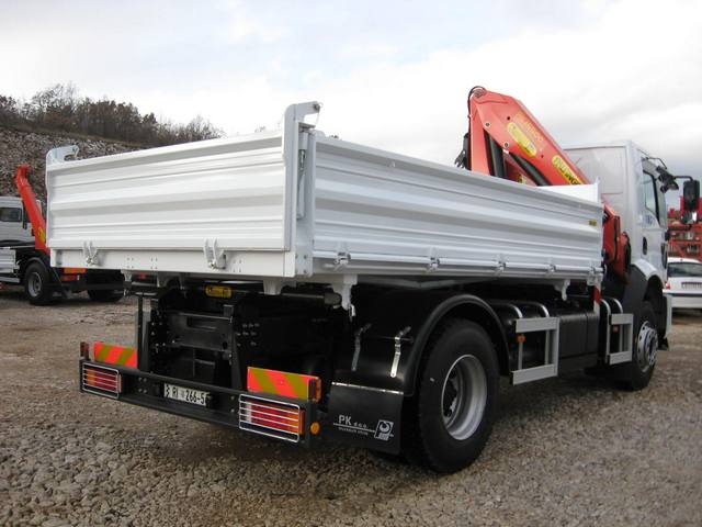 Palfinger Crane PK 15500 and Three-Side Tipper TK 115 for Automehanika Butorac