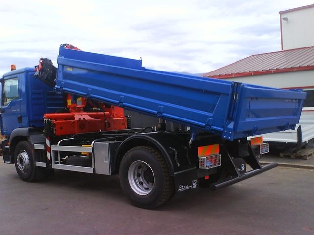 Palfinger Crane PK 15500 and Three-Way Tipper for Man Psc – Hrid