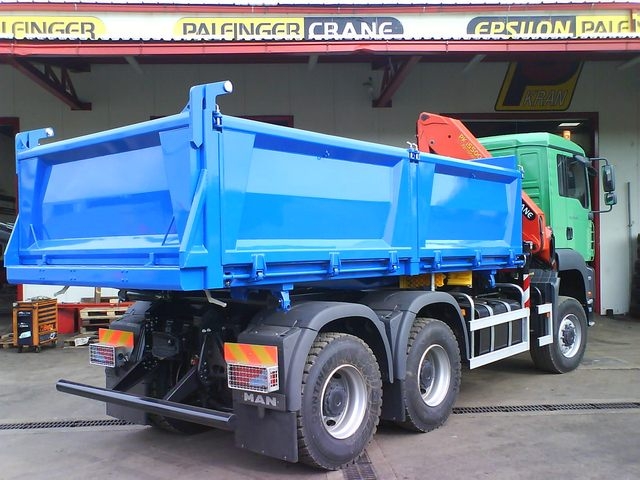 Palfinger dizalica PK 15500 i trostrani kiper TSK 200B za Man Psc – Vodogradnja