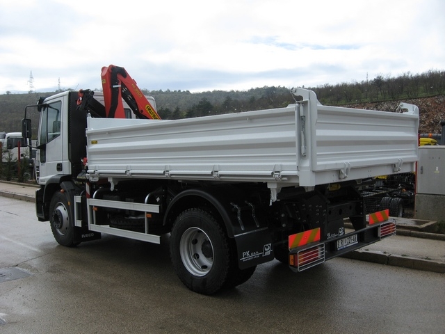 Palfinger Crane PK 8500 and Three-Way Tipper TSK 65C for Eurokamion