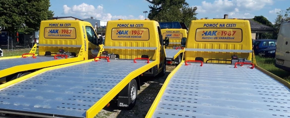 Šest aluminijskih fiksnih platformi FP 35 za HAK