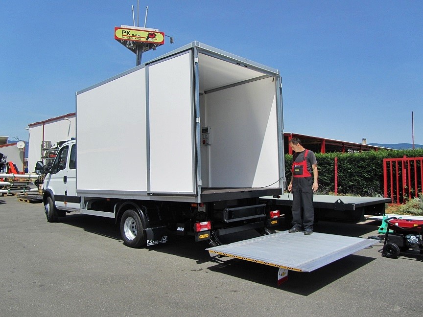 Delivery of Van Body with Palfinger Tail Lift MBB 1000 AQ for GD Granit Skopje
