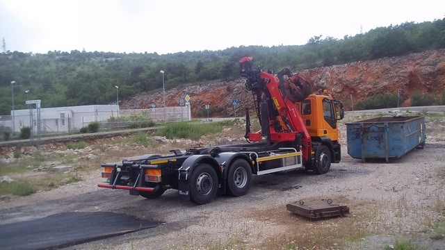 Palfinger Crane M110Z82 and Container Hook Loader for Metis