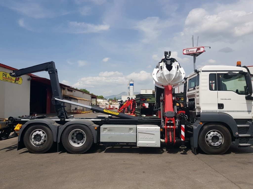 Palfinger Epsilon M110Z96 Crane and T 18 Hookloader Delivered to Ponikve Eko Otok Krk