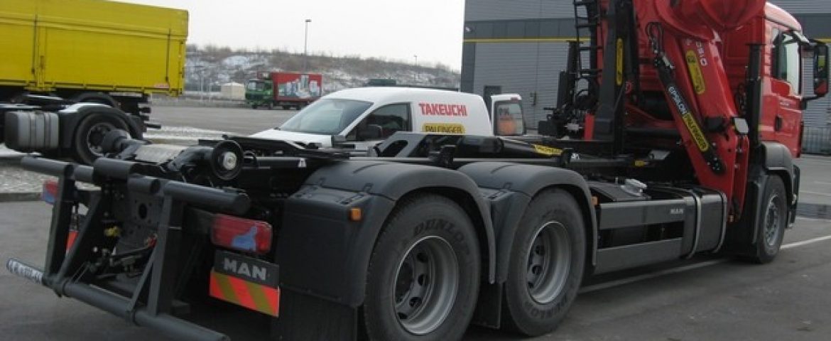 Palfinger Epsilon Crane Q150Z and Container HookLoader T18 for Man PSC – Unimer