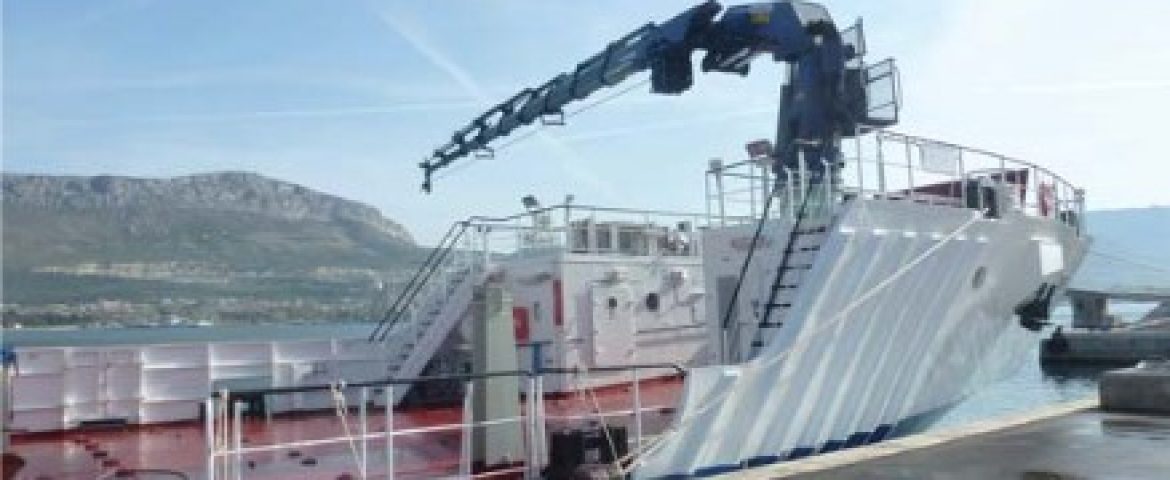 Palfinger Marine brodska dizalica PK 150.002 M za tvrtku Plovput d.o.o.