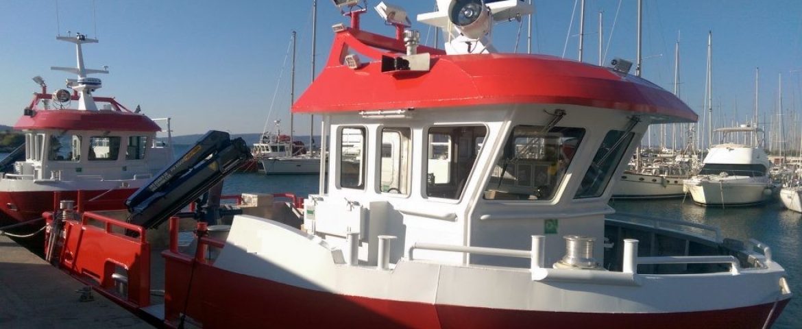 Palfinger Marine cranes PK 8501 (M) hybrid for the Shipyard Oštro
