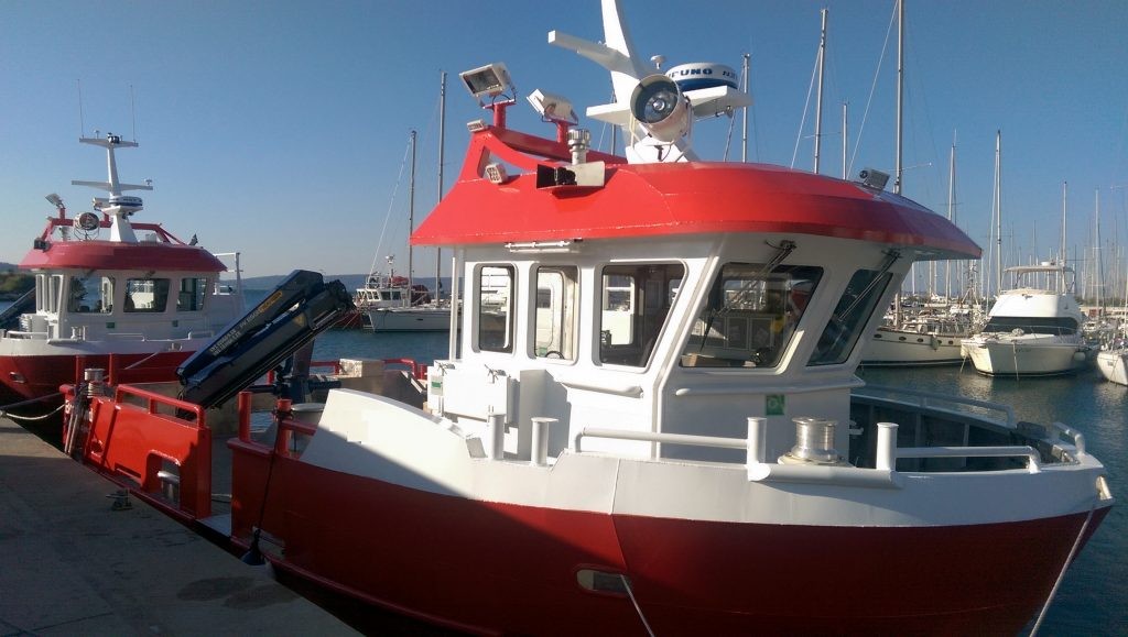 Palfinger Marine cranes PK 8501 (M) hybrid for the Shipyard Oštro