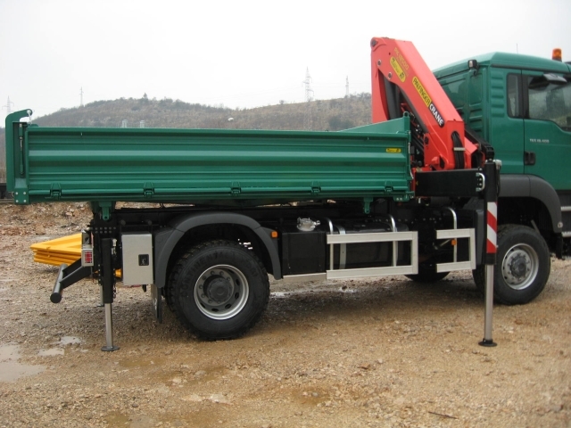 Palfinger PK 18500 Crane and Three-Way Tipper TK 115 for Man PSC – Kabelmont