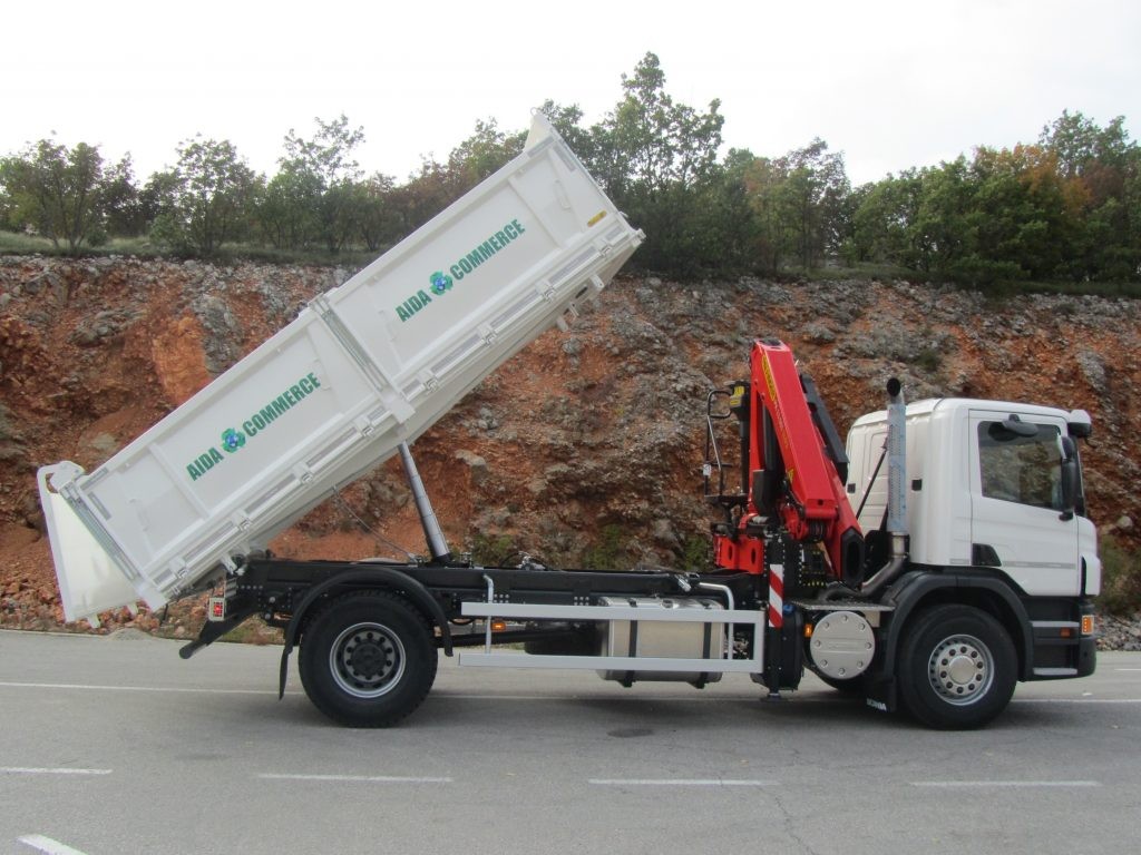 Palfinger Crane PK 13.501 SLD3 and Steel Three-Way Tipper TK 115 for Aida Commerce d.o.o.