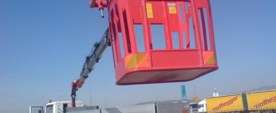 Palfinger Crane PK 13002 with Work Basket PK 01 for Man PSC – ZG Montaža