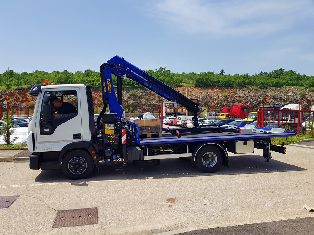 Palfinger dizalica PK 13500T i fiksna platforma F 100 za tvrtku Gradski parking Skopje