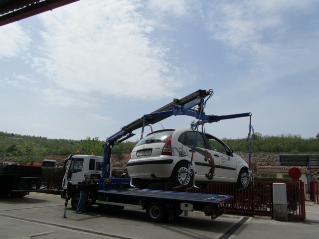 Palfinger Crane PK 13500T and Fixed Platform Delivered to Gradski Parking Skopje
