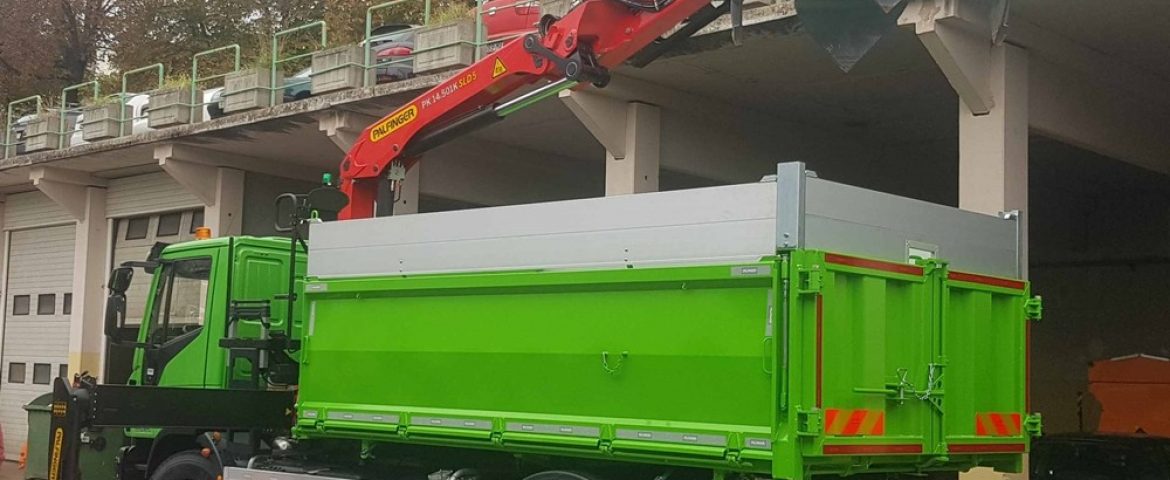 Palfinger dizalica PK 14.501K SLD 5 i stražnji komunalni kiper za KD ČISTOĆA