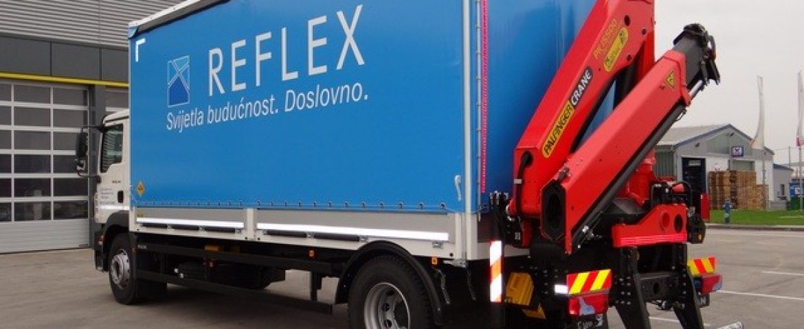 Palfinger dizalica PK 15500 i tovarni sanduk za Man Importer – Reflex