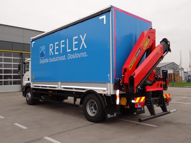 Palfinger Crane PK 15500 and Platform for Man Importer – Reflex