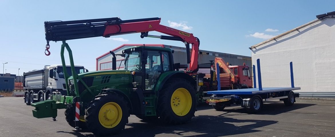 Palfinger dizalica PK 17.001 SLD3 C i prikolica za tvrtku VODOTEHNIKA