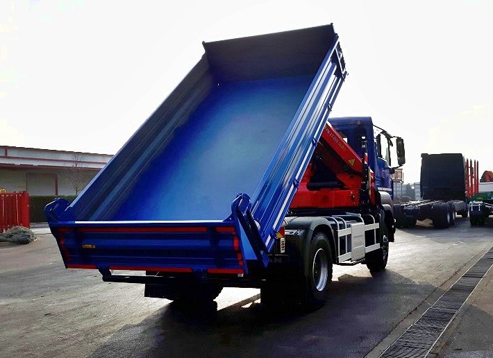 Palfinger PK 17001 SLD3 Crane and TK 115 Three-Way Tipper for Dalekovod d.d.