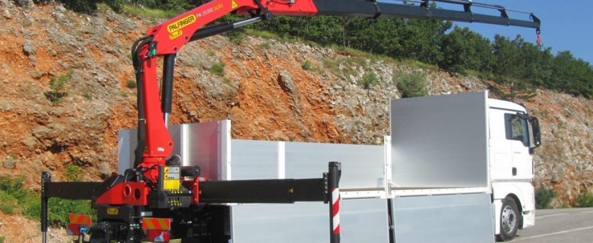 Palfinger dizalica PK 19.001 SLD 5 te modularni sanduk za tvrtku Vnuk d.o.o.