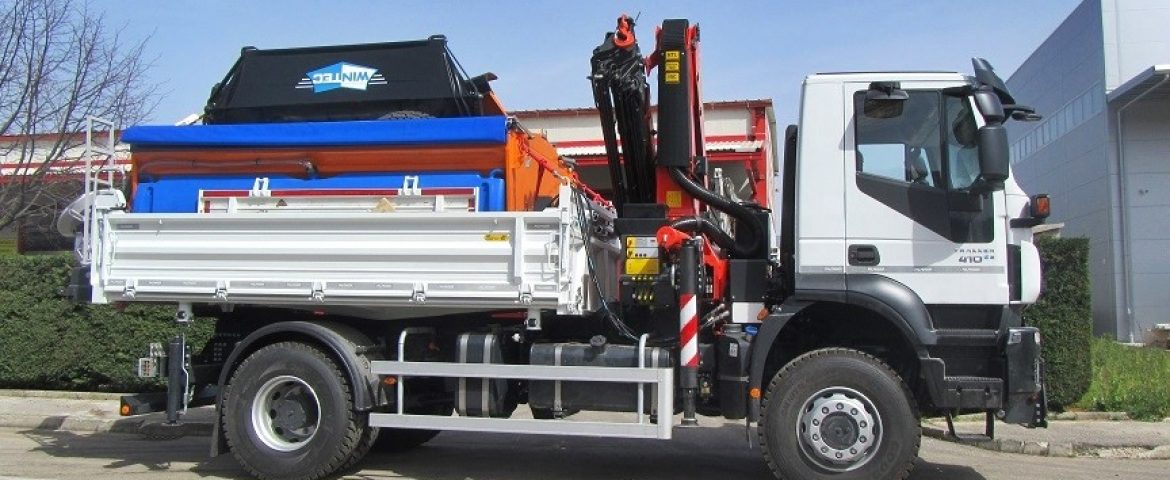 Palfinger dizalica PK 20001 i trostrani kiper TK 115 za NTP Bojku Hidraulik