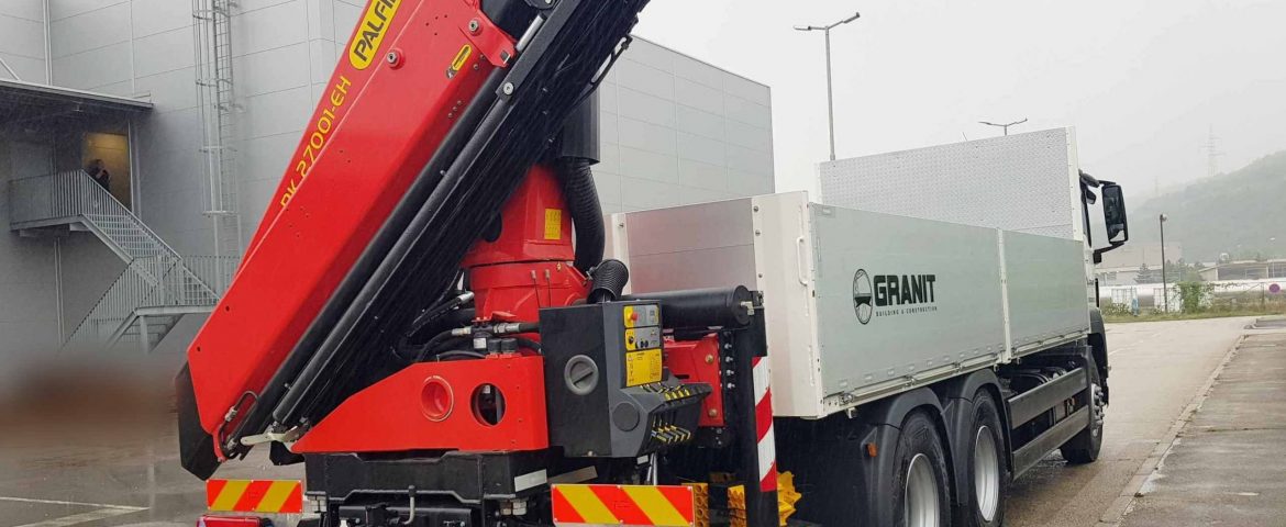 Palfinger dizalica PK 27001 EH i sanduk za tvrtku Granit