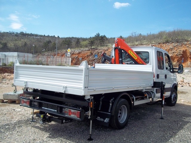 Palfinger Crane PK 4200 and Three-Side Tipper TK 35 for Benussi – Vrelo Rab