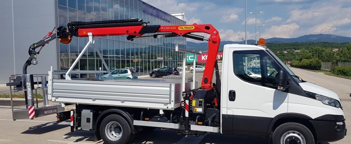 Palfinger dizalica PK 5.501 SLD5 i trostrani kiper TK 35 za tvrtku Ponikve Eko otok Krk