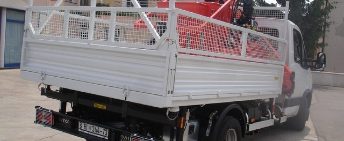 Palfinger Crane PK 6500 and Three-Side Tipper TK 35 for Benussi – Vodnjan