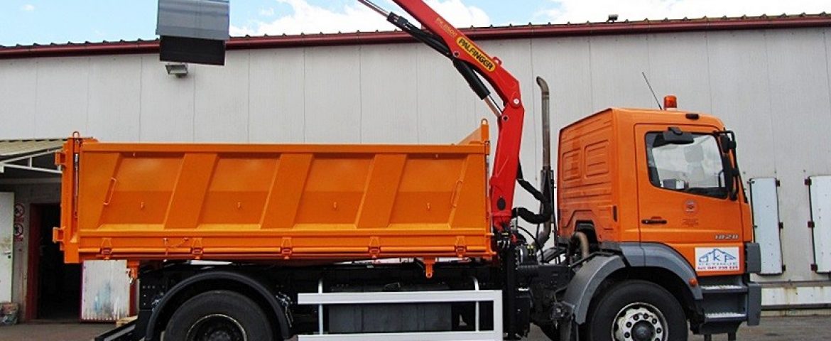 Delivery of Palfinger Crane PK 8500 and Three-Side Tipper TK 115 for Javno Komunalno Preduzeće Cetinje
