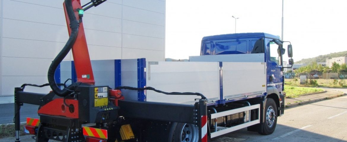 Palfinger PK 8501 Crane and Modular Cargo Platform for Messer Croatia Plin d.o.o.