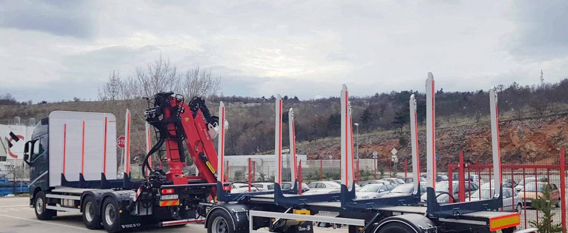 Palfinger Epsilon Q150Z96 crane and forestry trailer for PPS GALEKOVIĆ