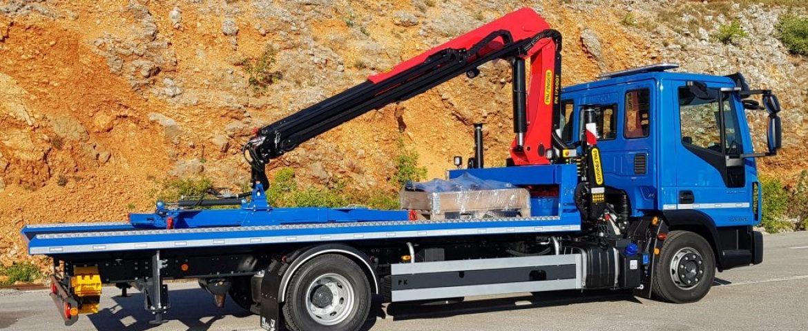 Isporuka “pauk” nadogradnje sa Palfinger dizalicom PK 17500T i fiksnom platformom F 100 za tvrtku Mladost