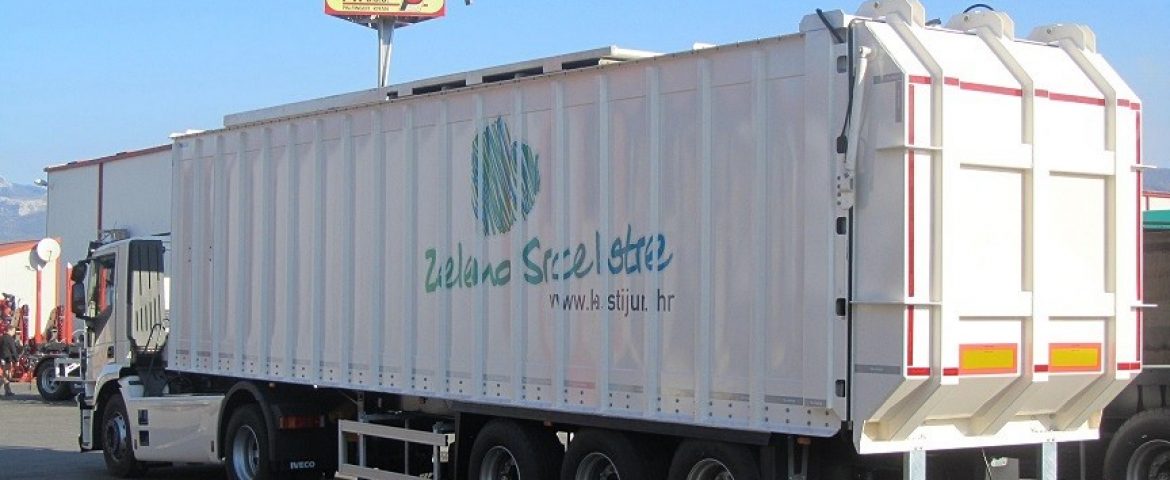 Poluprikolice PPK 020 za kompaktiranje komunalnog otpada za Fond za zaštitu okoliša i energetsku učinkovitost.