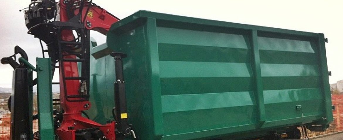 Roll-Off Container with Palfinger Epsilon Crane C80L for Flora VTC d.o.o.