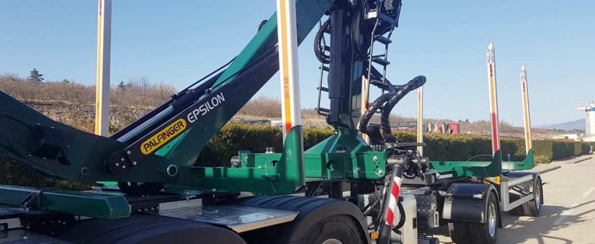 Šumarska kompozicija s Palfinger Epsilon dizalicom M110Z79 za UPTO Benšak