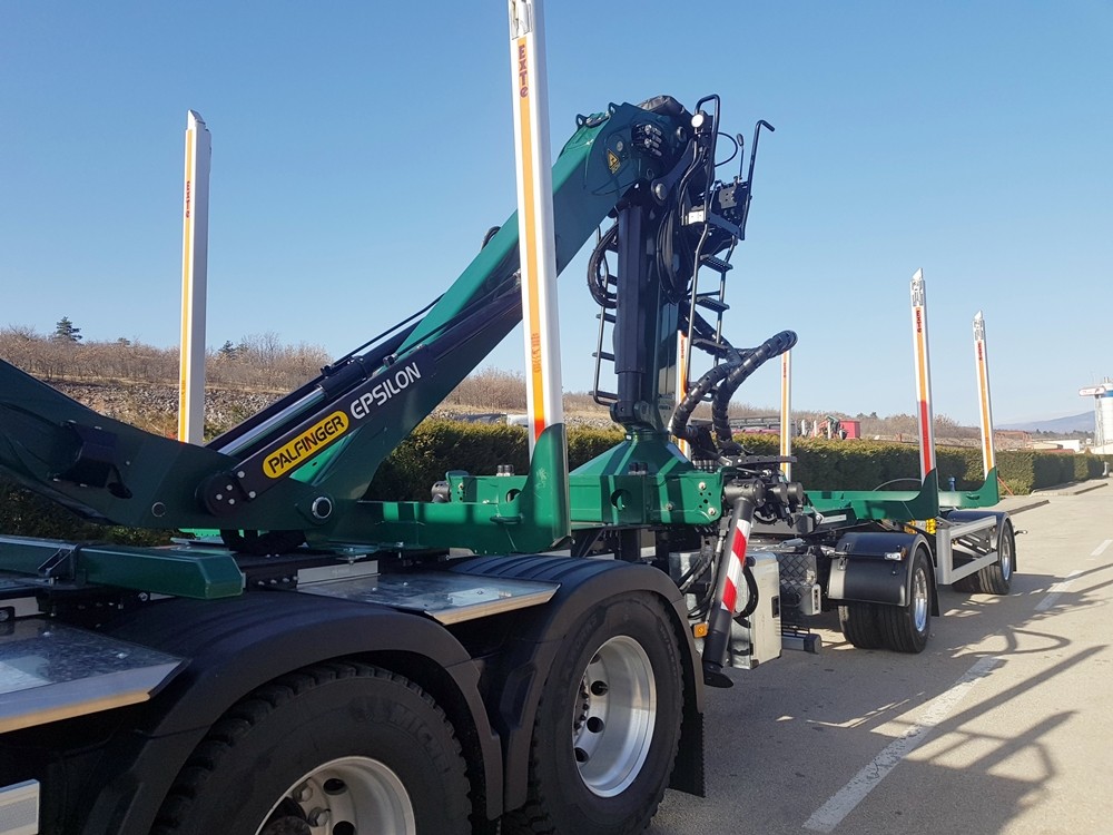 Šumarska kompozicija s Palfinger Epsilon dizalicom M110Z79 za UPTO Benšak