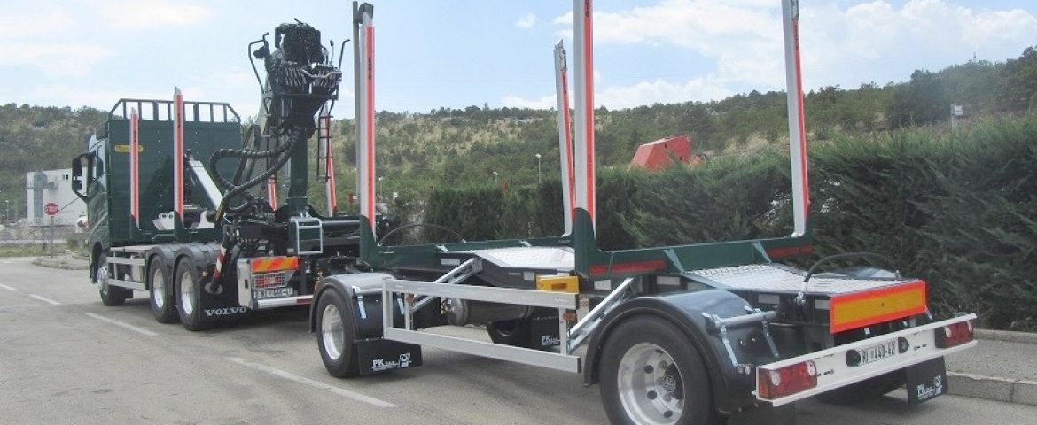 Forestry Setup with M110Z79 Crane and PSM 180 Trailer for Benšak