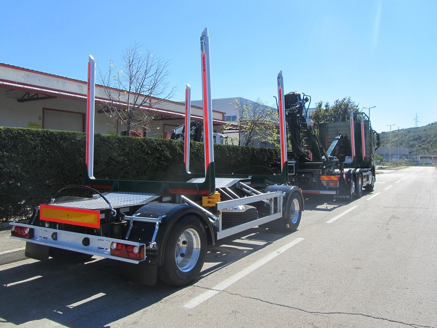 Forestry Setup with M110Z79 Crane and PSM 180 Trailer for Benšak