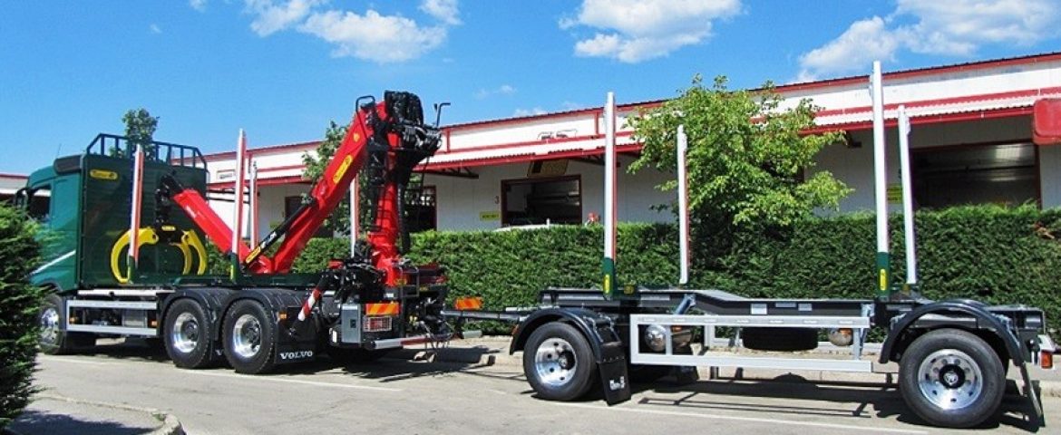 Forestry Setup with Palfinger Epsilon M110Z79 and PSM 180 Trailer for UPTO Benšak