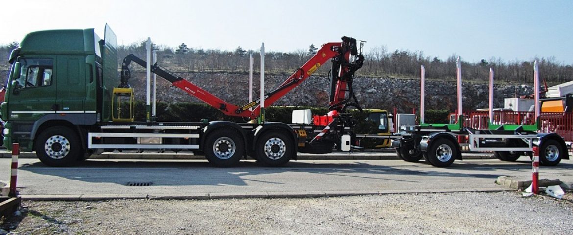 Forestry Superstructure with Palfinger Epsilon Crane M110Z82 and PSM 180 Trailer for UPTO Benšak