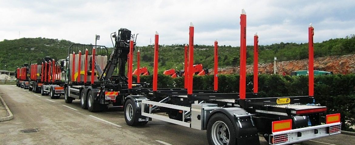 Forestry Superstructure with Palfinger Epsilon Crane M110Z82 and PSM 200 Trailer for Hrvatske šume