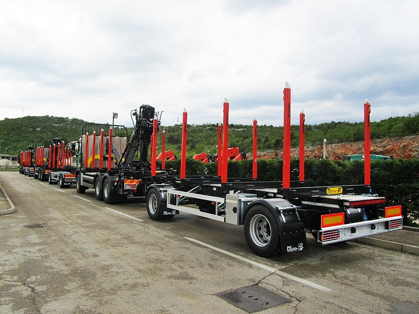 Forestry Superstructure with Palfinger Epsilon Crane M110Z82 and PSM 200 Trailer for Hrvatske šume