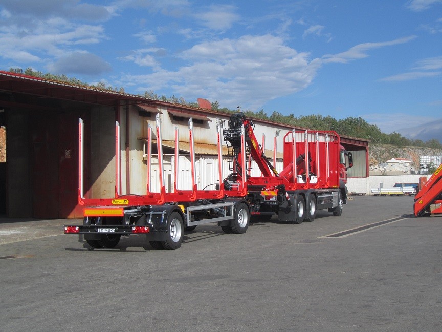 Forestry Setup with M110Z82 Crane and PSM 200 Trailer for Mi Teh d.o.o.