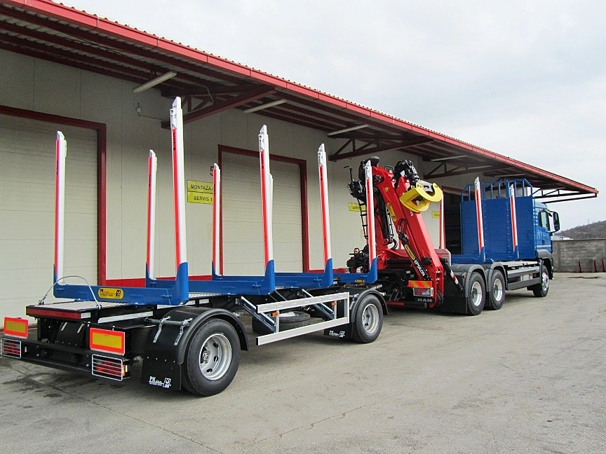 Forestry Superstructure with Palfinger Epsilon Crane M120Z79 and PSM 180 Trailer for Stolarija-Pilana, Antun Pečenec