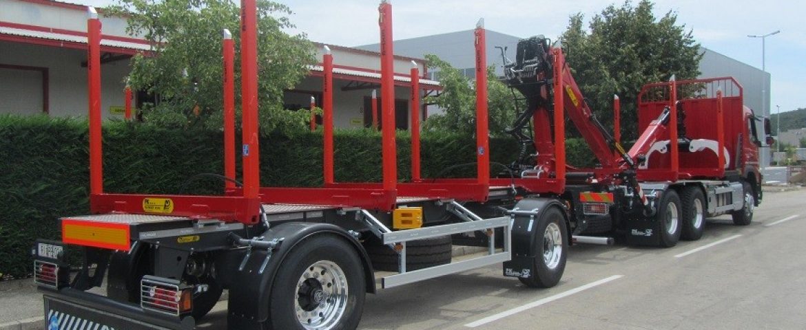 Forestry Superstructure with Palfinger Epsilon M120Z82 Crane and PSM 180 Trailer for Pilanski obrt Šajn