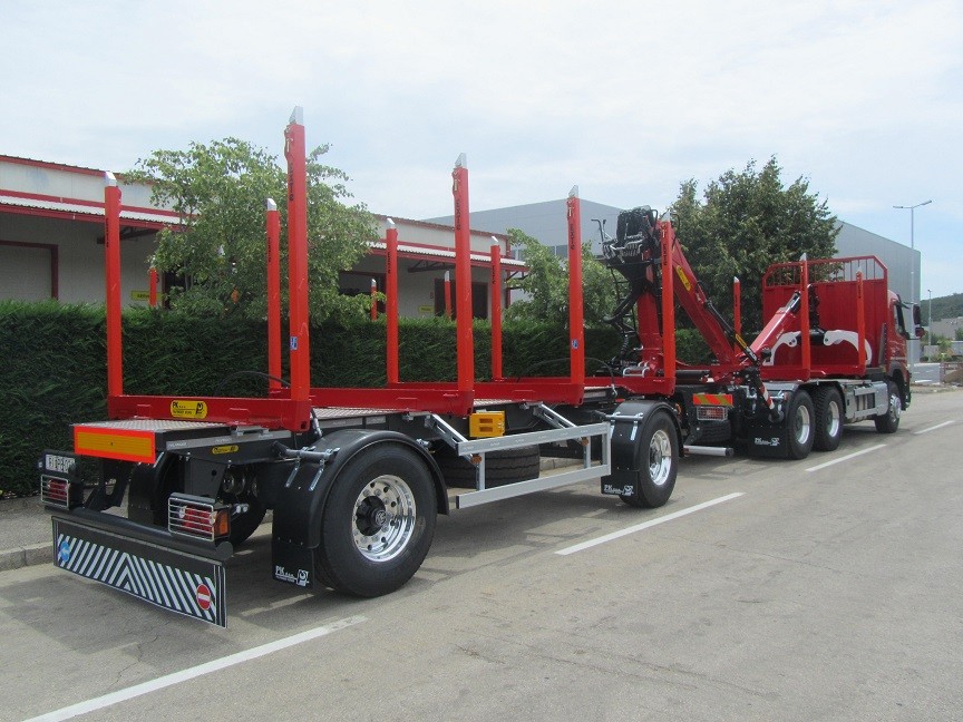 Forestry Superstructure with Palfinger Epsilon M120Z82 Crane and PSM 180 Trailer for Pilanski obrt Šajn