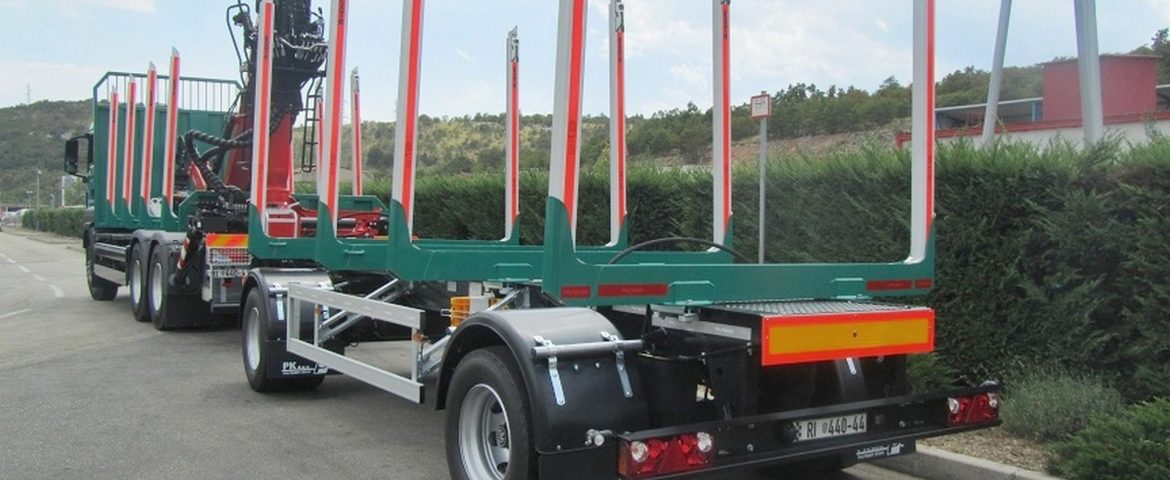 Forestry Superstructure with Palfinger Epsilon Q150Z82 Crane and PSM 200 Trailer for Smiljanić Company