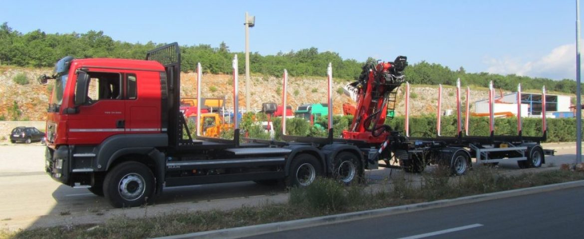 Forestry Upgrade with Palfinger Epsilon Crane M120Z and PSM 200 Forestry Trailer for the Transport and Trade Business M&B Mirko Abramović